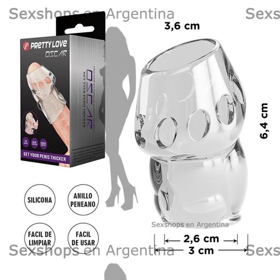 Funda para pene abierta de material TPR